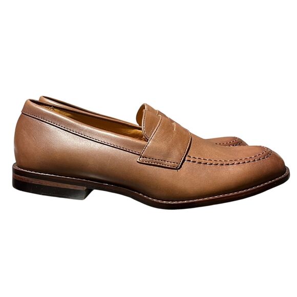 J Crew Shoes Mens 10.5 Brown‎ Leather Penny Loafers Preppy AW268 Luxury Holiday main image 6